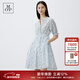 Marc O'Polo/MOP 2024夏季新款立領(lǐng)輕薄純棉短款收腰碎花顯瘦連衣裙女收腰 印花M01 S /165