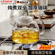 SMVP【德國】玻璃煮茶壺單壺明火耐高溫高硼硅燒水壺水果煮茶泡茶器 【玻璃蓋】明火直燒 放心飲茶 1.75L