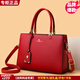 雪愛(ài)袋鼠婚慶女士手提包2025新款中年媽媽款女包紅色新娘結婚包包喜婆婆包 新娘紅色[禮盒+禮品袋+手包卡包]