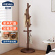 穩納實(shí)木衣架落地衣帽架掛衣架臥室玄關(guān)商用辦公衣服架家用立式掛架