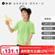 Q21蒲公英速干T恤親子排汗短袖兒童男女童寶寶防曬運動(dòng)上衣夏新款 青草綠【兒童款】 120 cm