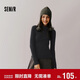 森馬（Semir）毛衣女冬季舒適緊身半高領(lǐng)正肩純色羊毛衫顯瘦打底衫101724107003