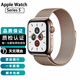 Apple Watch S8二手蘋(píng)果手表S9不銹鋼S7鈦金屬鈦合金iwatch S6運動(dòng)手表S5 S5/不銹鋼/GPS+蜂窩/金色 表殼尺寸44mm(45mm) 95成新