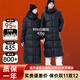 派賦冬季新款95鵝絨服女加厚加長(cháng)黑金哈爾濱極寒三防東北防寒服羽絨服 95新國標白鵝絨黑（男女同款）長(cháng)款 L 【130~150斤/397g充絨】