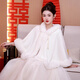 智宙斗篷披肩女外搭氣質(zhì)2025年新款婚紗披肩新娘旗袍結婚加絨古風(fēng)外套 白色披風(fēng)【建議80-130斤】