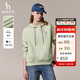 哈吉斯（HAZZYS）女裝 秋季女士衛衣純色活力連帽運動(dòng)休閑風(fēng)套頭衛衣女