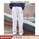Abercrombie & Fitch美式保暖抓絨LOGO直筒運動(dòng)衛褲長(cháng)褲25秋冬新款女裝147-5115 銀灰色 XS (160/66A)