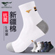 七匹狼男士襪子純棉吸汗防臭10a抗菌中筒襪男式舒適休閑襪2026新款男襪 【100%純棉 吸汗防臭A款】 5雙 均碼 (39-42)