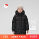保姆鵝 兒童羽絨服中長(cháng)防風(fēng)加厚男童女童連帽蓄暖冬季羽絨外套[NG2859] 炭黑 130