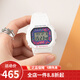 卡西歐(CASIO)小方塊女表 Baby-G女士手表運動(dòng)跑步防水石英女表學(xué)生手表 DW-5600DN-7D