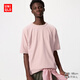 優(yōu)衣庫男裝女裝快干華夫格圓領(lǐng)T恤/短袖26春夏新款484803 11 粉紅色 XL