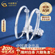 中國黃金（CHINA GOLD）足銀寶寶祥云鈴鐺手鐲一對新生兒童銀鐲子生日情人節禮物送女朋友 吉祥如意手鐲【一對20g±1g】+中金禮盒