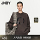 JNBY/江南布衣春秋簡(jiǎn)約棉質(zhì)寬松圓領(lǐng)套頭長(cháng)袖無(wú)帽衛衣女5O8413560 206/深褐 S