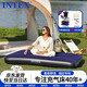 INTEX自動(dòng)充氣床墊家用打地鋪氣墊床戶(hù)外露營(yíng)墊旅行折疊床墊雙人充氣床