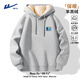 回力衛衣男冬季加絨加厚連帽衫情侶款ins風(fēng)貓咪青少年帶帽外套上衣服 【重磅羊羔絨】麻灰(ha貓與星光胸標 L /175(建議120斤-140斤左右)