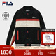 FILA 斐樂(lè )官方男士棉服2026春季新款時(shí)尚休閑拼色寬松燈芯絨夾克 正黑色-BK M 170/92A/M