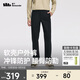 蕉下（beneunder）休閑褲子男長(cháng)褲四季可穿軟殼直筒褲ST738漫暮黑L