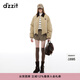 DZZIT【高顏值羽絨】地素冬季燈芯絨牛仔美拉德巴恩風(fēng)外套女 土黃色 S