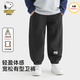 史努比（SNOOPY）兒童春秋衛褲休閑時(shí)尚舒適百搭男童女童褲子 深灰 歡樂(lè )努比 120