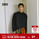 森馬（Semir）長(cháng)袖T恤男士半高領(lǐng)打底衫純色內搭2025冬季新款上衣基礎百搭 黑色90001 L
