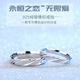 純銀S925情侶對戒一對男女久久磨砂鍍白金戒指閉口活口韓版學(xué)生系 纏綿情侶一對閉口-尺碼聯(lián)系客服