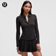 lululemon丨Hold Tight 女士緊身剪裁帶領(lǐng)長(cháng)袖襯衫 LW3IA5S 黑色 S /6