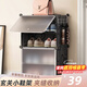安爾雅簡(jiǎn)易鞋柜門(mén)口鞋架子多層防塵玄關(guān)塑料收納樹(shù)脂組裝 一列四層