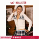HOLLISTER美式費爾島毛領(lǐng)毛衣針織開(kāi)衫外套25秋冬季女裝350-5316 云白色圖案 XS (160/80A)