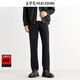 太平鳥(niǎo)男裝 直筒西裝褲夏季透氣休閑褲B1GBE2138 黑色1（修身建議拍大一碼） 30