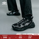 茵寶（Umbro）紀元鞋R909男鞋運動(dòng)鞋情侶復古休閑鞋時(shí)尚厚底女鞋 黑色/銀色 40