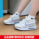 耐克（NIKE）女鞋 春季新款運動(dòng)鞋AIR MAX氣墊緩震耐磨運動(dòng)休閑鞋跑步鞋 米白紫 38