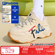 FILA FUSION斐樂(lè )女鞋潮牌BUBBLE休閑鞋季網(wǎng)面透氣休閑鞋女 米色-AG經(jīng)典款 厚底增高 36.5