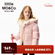 little MO&Co.little moco童裝25秋裝新款兒童羽絨服外套保暖面包服 裸粉色 160 160/76 充絨量127g