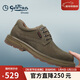金利來(lái)（goldlion）男鞋時(shí)尚個(gè)性擦色休閑鞋舒適耐磨工裝鞋54623005546A-卡其色-41碼