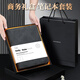 白校長(cháng)A5/6孔羊巴皮素面活頁(yè)本商務(wù)辦公筆記本禮盒本子作業(yè)可拆卸橫線(xiàn)記事本新年會(huì )禮品考研日記本黑灰色