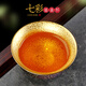 麟鵬加佳 窯變天目釉鎏金建盞茶杯主人杯陶瓷茶盞單杯茶碗大號高端禮盒裝 七彩富貴鎏金杯