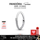 潘多拉（PANDORA）[新年禮物]ME系列率性雙生戒指疊戴簡(jiǎn)約情侶對戒生日禮物送女友 白色 192528C02 內徑尺寸 54mm