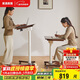家逸移動(dòng)升降桌站立式工作臺實(shí)木床邊桌折疊電腦桌可移動(dòng)辦公桌書(shū)桌子