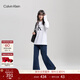 Calvin KleinJeans25秋季新款男女情侶中性休閑ck印花打底衫圓領(lǐng)長(cháng)袖T恤上衣