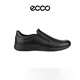 愛(ài)步（ECCO）男鞋休閑鞋 春夏款透氣柔軟舒適豆豆鞋 511744 黑色01001 40 