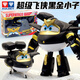 奧迪雙鉆超級飛俠大變形黑金小子兒童變形玩具卡車(chē)冰淇淋車(chē)兒童生日禮物 大號變形【黑金小子】附贈掛帶