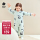 babycare寶寶連體衣秋冬加絨新生兒爬服滿(mǎn)月嬰兒衣服 抱抱熊貓 80cm