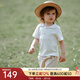 OAK FAMILY夏季新品t恤童裝寶寶衣服純棉短袖白色T恤男童女童polo衫上衣 白色 T恤 100 cm