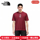 The North Face北面馬年短袖T恤男女同款25秋冬新款戶(hù)外運動(dòng)休閑寬松透氣8DQW 0VO/漆木紅 L /175/100A(女生建議拍小一碼)