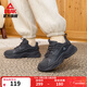 匹克棉鞋男女鞋秋冬新款加絨保暖厚底增高復古百搭二棉休閑運動(dòng)鞋 【女款】暗灰 39