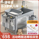 FORSUNNY嬰兒床可移動(dòng)0-3歲多功能拼接寶寶床可折疊新生兒搖搖床哄睡神器 免安裝升降護欄嬰兒床+尿布臺+蚊帳 高配款 嬰幼兒用品母嬰必備活動(dòng)曬圖送椰棕床墊