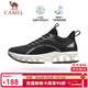 駱駝氣墊鞋男[超氫能]網(wǎng)面透氣運動(dòng)氣墊鞋女 C13S397025，黑色，男 39
