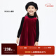 little MO&Co.拜年服童裝女童絲絨背心裙連衣裙兒童禮服裙子公主裙 大紅色 160 160/76