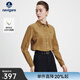 Navigare意大利小帆船女士長(cháng)袖襯衫2025秋季新款棉質(zhì)親膚襯衣燈芯絨上衣 香料棕 L