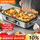 蘇泊爾（SUPOR）烤肉鍋電烤盤(pán) 家用多功能電燒烤爐0涂層精鐵不粘電烤鍋分體可拆洗電烤爐烤肉烤串一體 GJ4525PF816